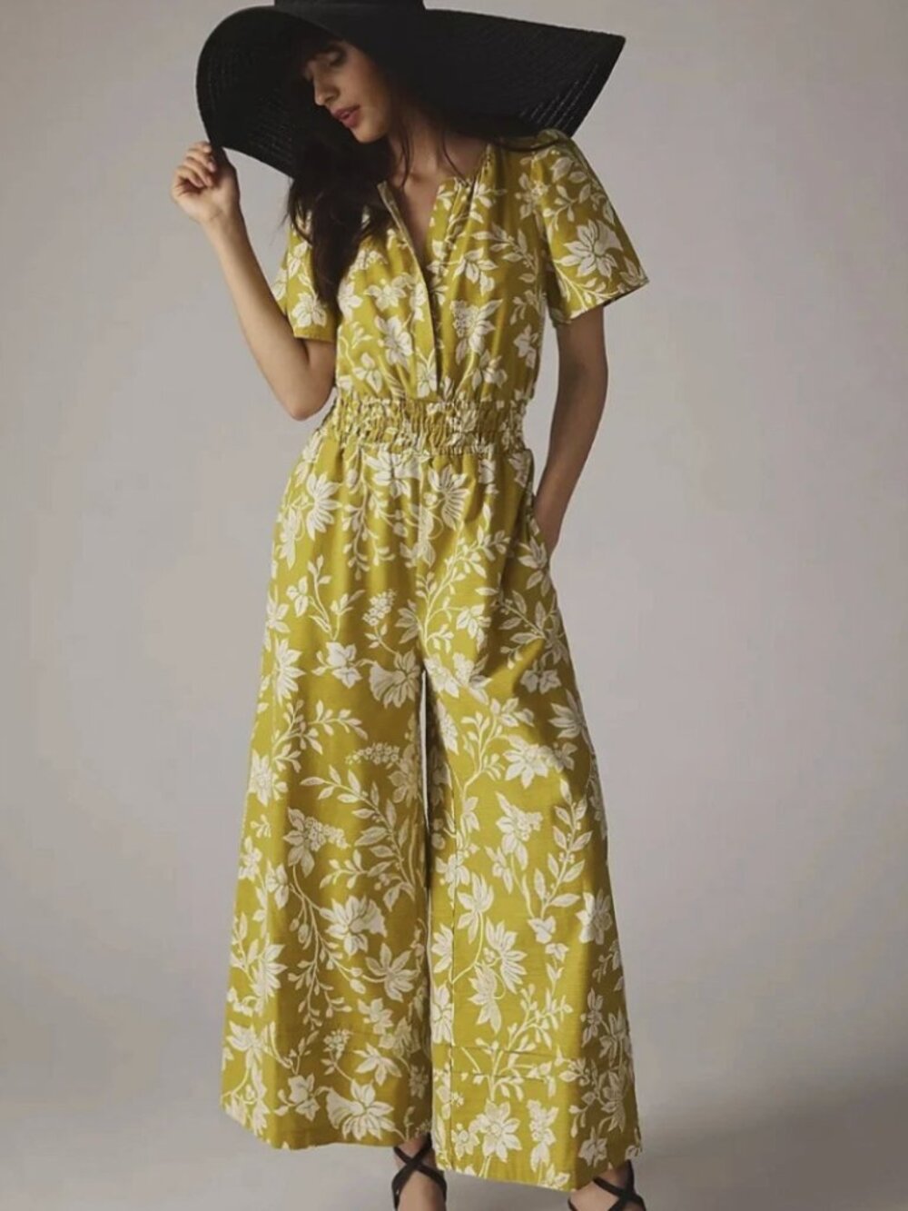 Anthropologie Somerset wide-leg jumpsuit size medium